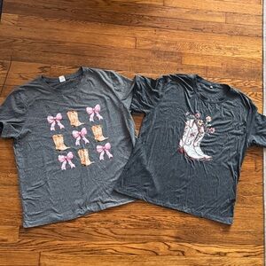 Gray women’s T-Shirts with Cute Prints